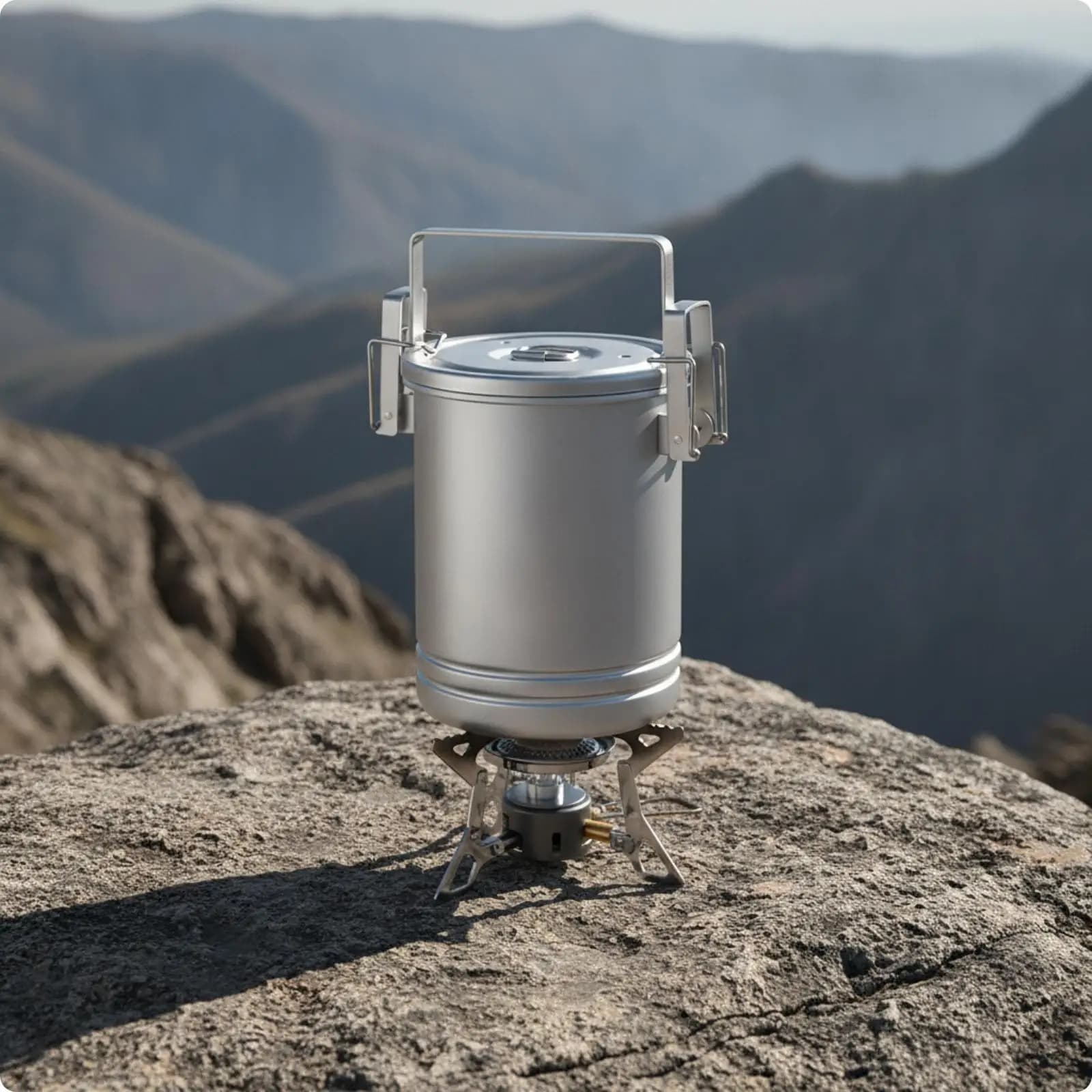 Durable Camping Pot 304 Stainless Steel Cookware for Boiling Rice and Soup on Portable Camp Stove