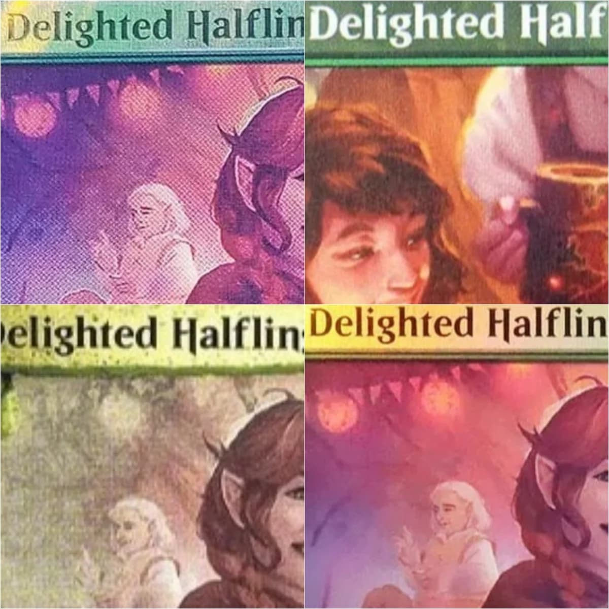 Carte Magiche Proxy TCG di Alta Qualità - Delighted Halfling - Carte da Gioco Nere per Giochi da Tavolo e Carte Collezionabili