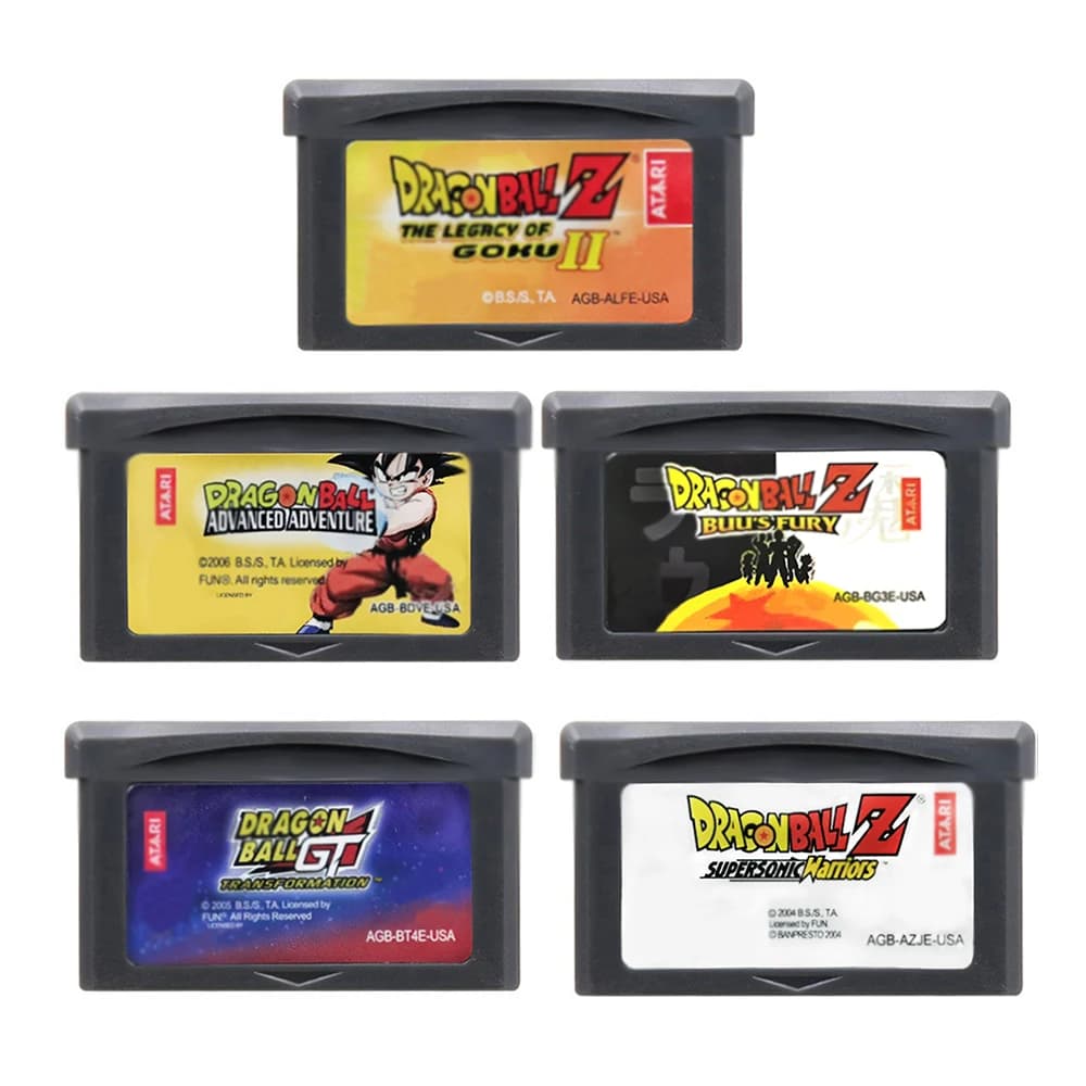 Cartuccia di gioco GBA per console video a 32 bit, serie Dragon Ball, Advanced Adventure Supersonic Warriors, Buu's Fury per GBA