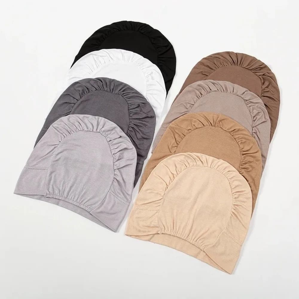 New Soft Modal Hijab Caps Wrap Style Elastic Turban Hat Accessories Bonnet Head Wrap Cap Hair Loss