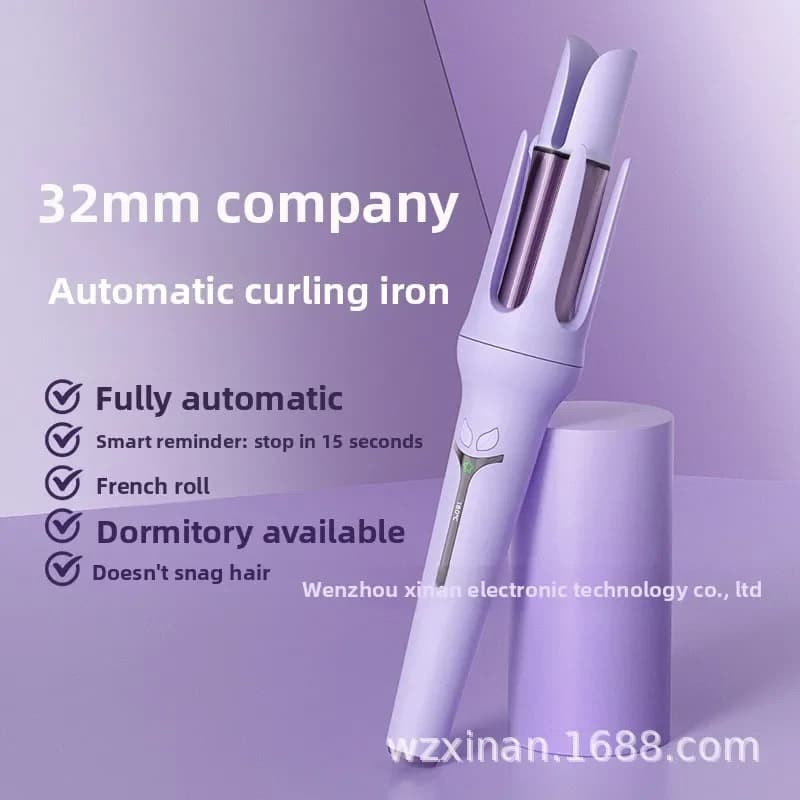 Automatic curling iron with negative ions, bestseller, for waves and permanent