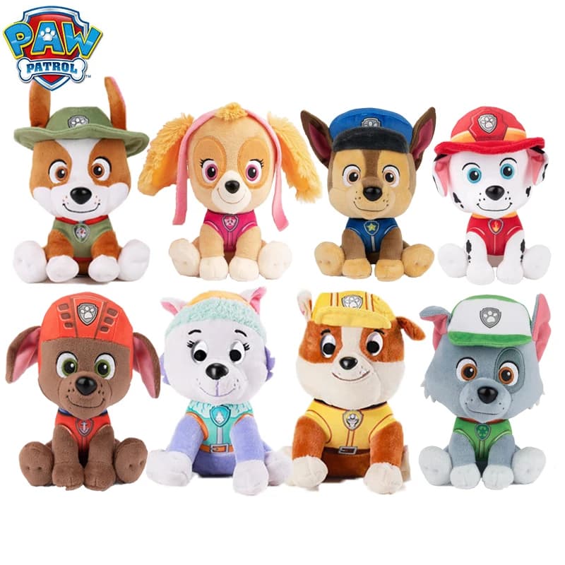 Originale Paw Patrol 15.2 cm 6 '' Chase Skye Everest Tracker Gatto Anime Peluche Bambola patrouille Regalo di compleanno Giocattolo per bambini