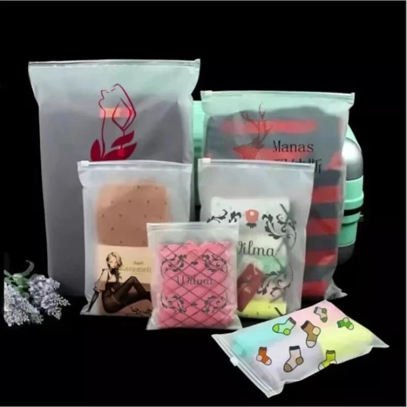 Borse con chiusura a zip da 20 * 28 cm per vestiti Borsa per indumenti in plastica con cerniera Borse per indumenti in plastica con chiusura a zip Plastik Beutel Borse per indumenti in plastica