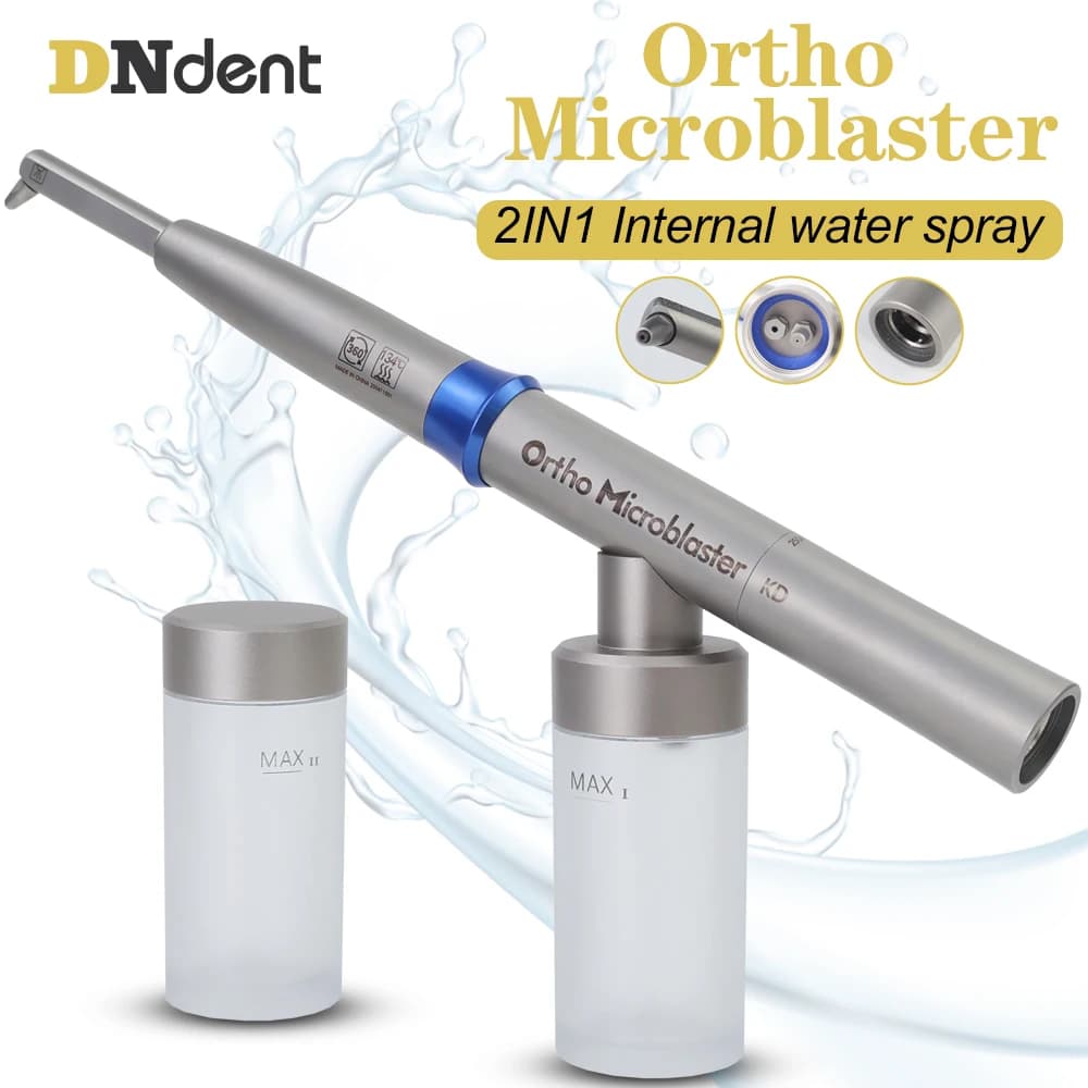 Dental Microblaster for Orthodontics, Compressed Air Polisher with Aluminium Oxide, KV Attack Sander, Dental Whitening Tools