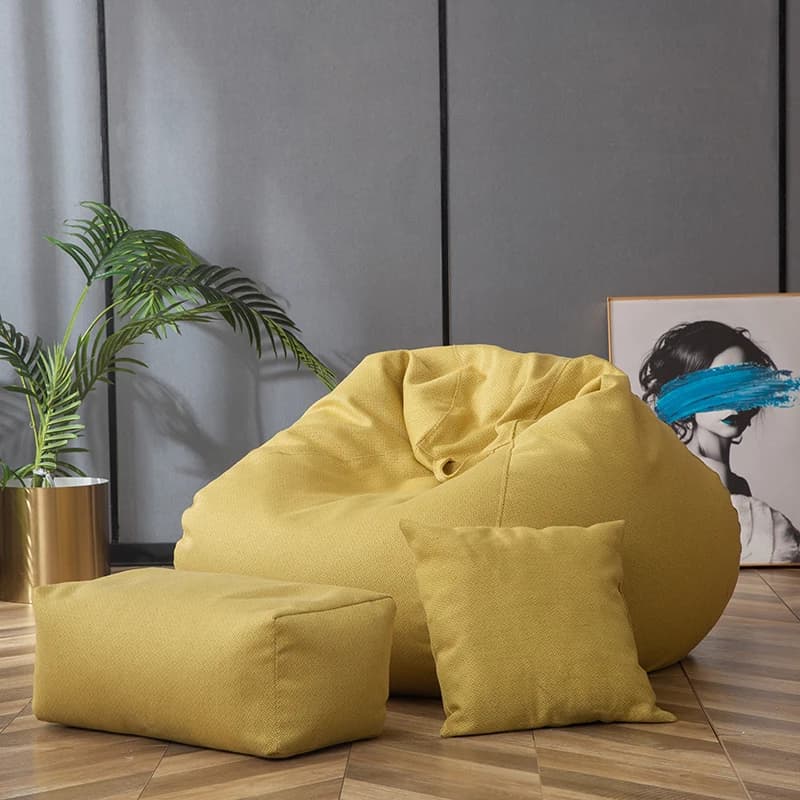 Perline Set di cuscini Bean Bag Divani Soggiorno Puff compresso Divani Pieghevole Dormire Mini Pouf Poltrona Mobili da giardino