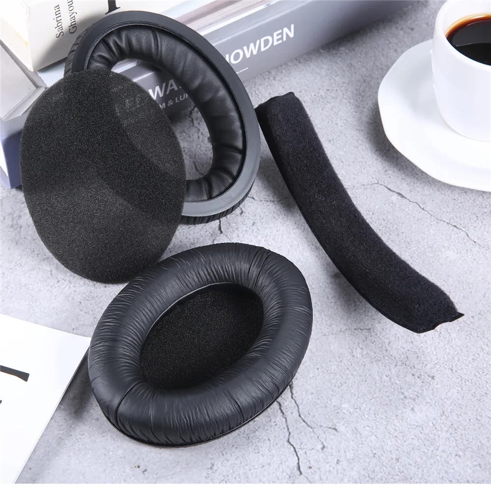 Replace headphone bearings/cover for suitable band for Sennheiser Game ONE Game ZERO HD380 HD380 Pro PC 373D 7.1 Black gaming headsets