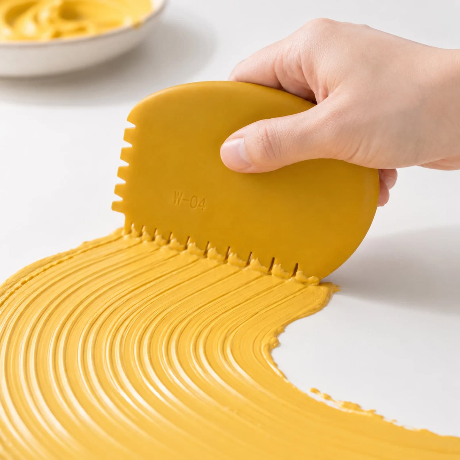 Flexible Silicone Wedge Tools for Oils,Acrylics,Clays,Encaustics Heat-Resistant Art Supplies for Texturizing and Moving Paints