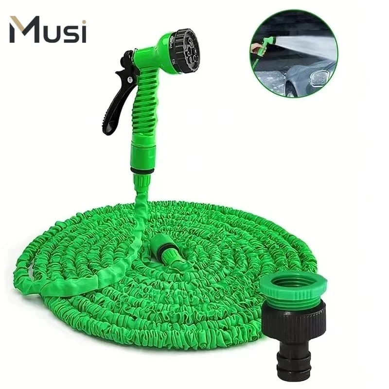 25FT-200FT Garden Hose Expandable Flexible Water Hose with 7-Pattern Spray Nozzle for Lawn Watering Car Washing Yard Cleaning