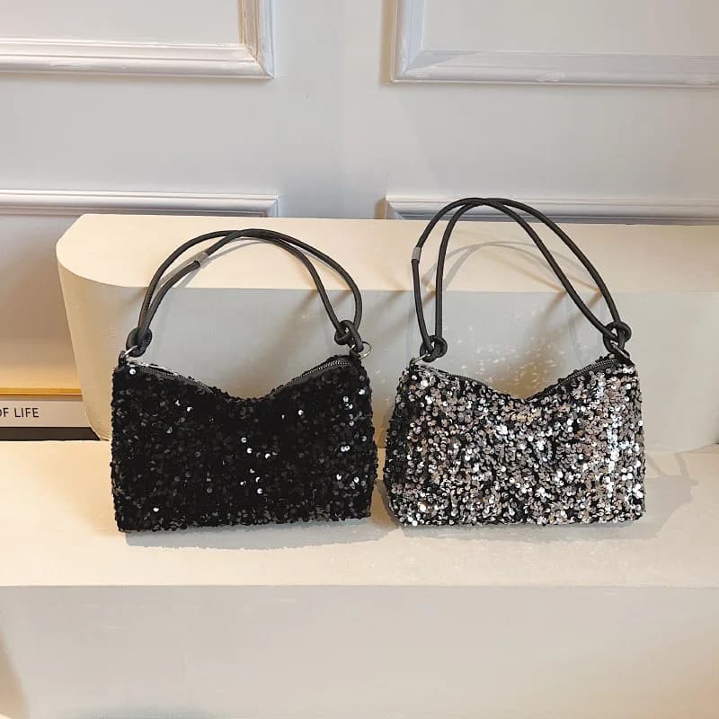 Borsa a mano per la festa di nozze borsa per banchetti pochette Lady paillettes borsa da sera per feste di lusso moda abito da sposa borsa ascellare