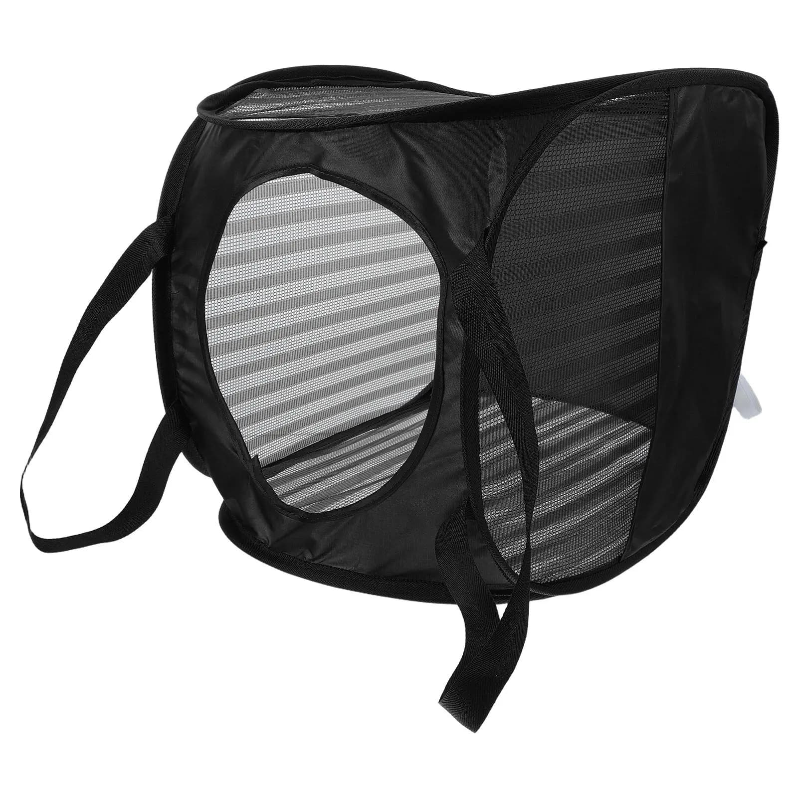 Mesh Pop Up Foldable Laundry Hamper Bag Wide Opening Breathable Lightweight Space Saving for Dorm Bedroom Bathroom