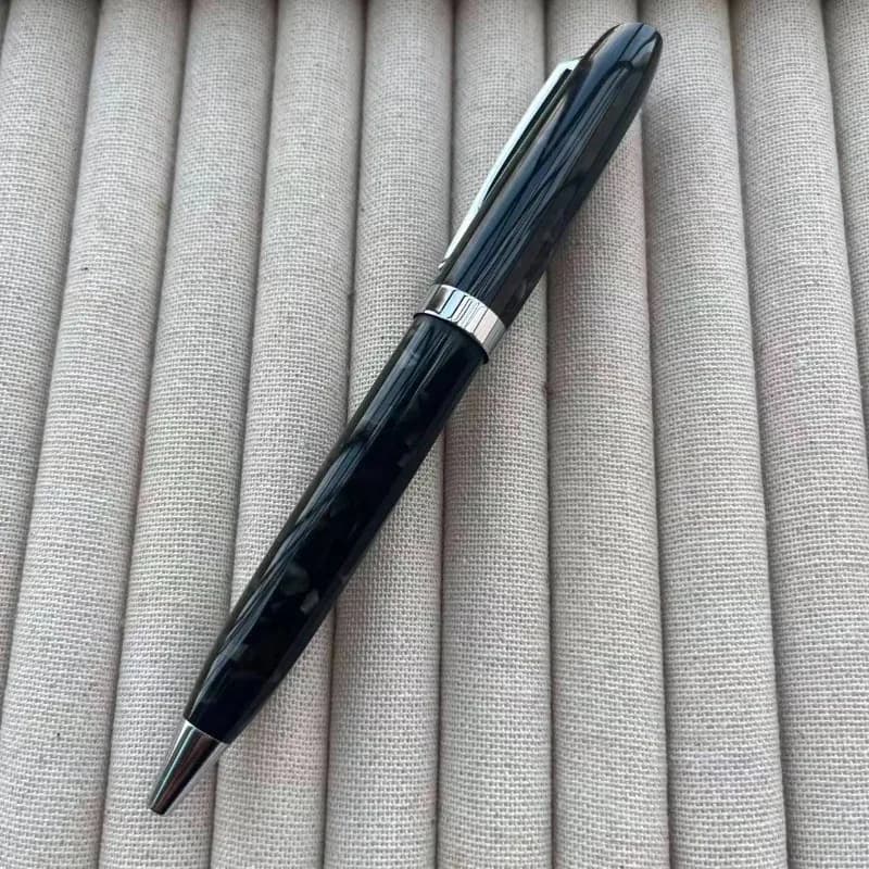 Penna Gel Acrilica Lucida Blu in Resina, Nera, con Punta da 0,7 mm, Popolare, di Lusso, per Ufficio, Riunioni, Scuola, Regalo