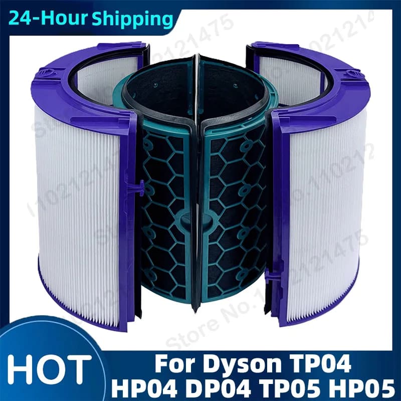Accessori di ricambio per filtro HEPA per purificatore d'aria Dyson HP04 TP04 DP04 TP05 DP05, filtro a carbone attivo sigillato a 2 stadi