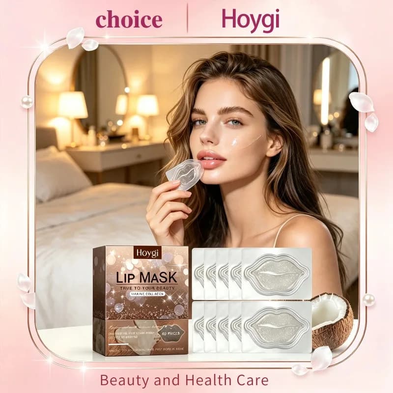 Hoygi Hydrogel Lip Mask Sheets Deep Hydration Repair Lip Peeling Chapped Brighten Lip Tone Lip Skin Portable Sheet Lip Patches
