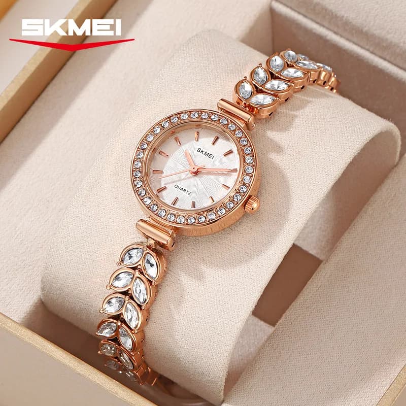 2547 Lady Diamond Quartz Watches Women Fashion Waterproof Stainless Steel Innovative Girl Wristwatches Clock Reloj Mujer