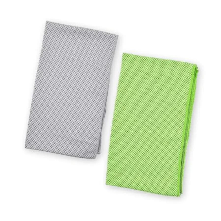 2 Pack Evaporative Cooling Towel, 12x40 inch chill pat for Sports, Workout, Fitness, Gym, Yoga, Pilates, Travel, Camping and Mo