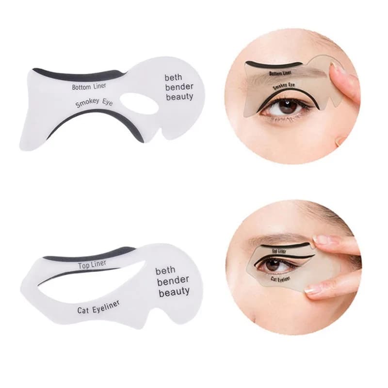 10 pairs of quick mounting eyeliner stencils, makeup tool, eyeliner applicators, eyeliner models
