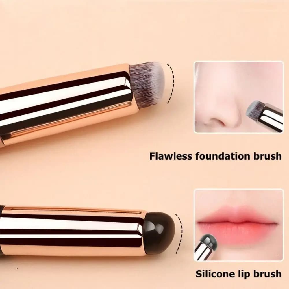 Double Head Silicone Lip Brush Lipstick Lipstick Brush Portable Makeup Brush Multipurpose Multipurpose Brush 2 in 1