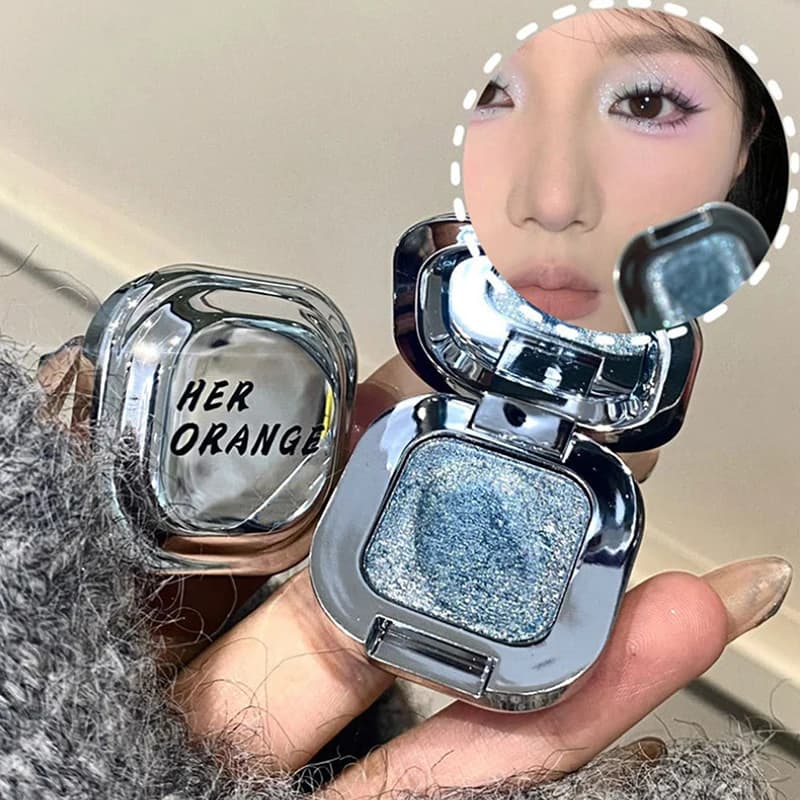 【WHB】HERORANGE Palette di ombretti monocromatici, ombretti opachi, effetto smoky, glitter perlato, ombretti opachi a bassa saturazione
