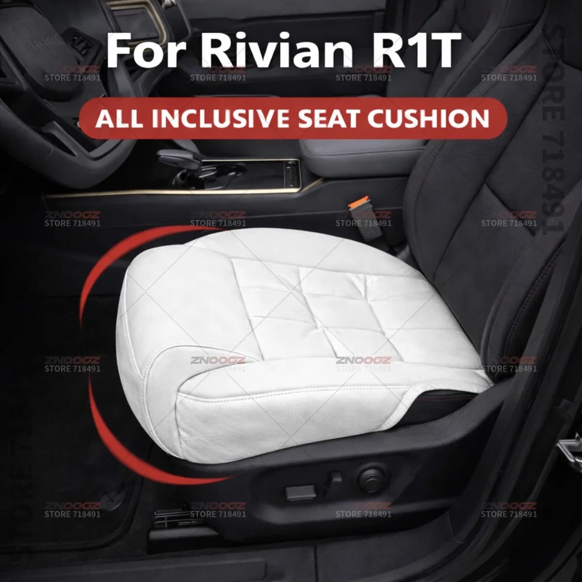 Car Seat Leg Support Extension Seat Cover Memory Foam Extender Cushion Interior Accessories For Rivian R1T