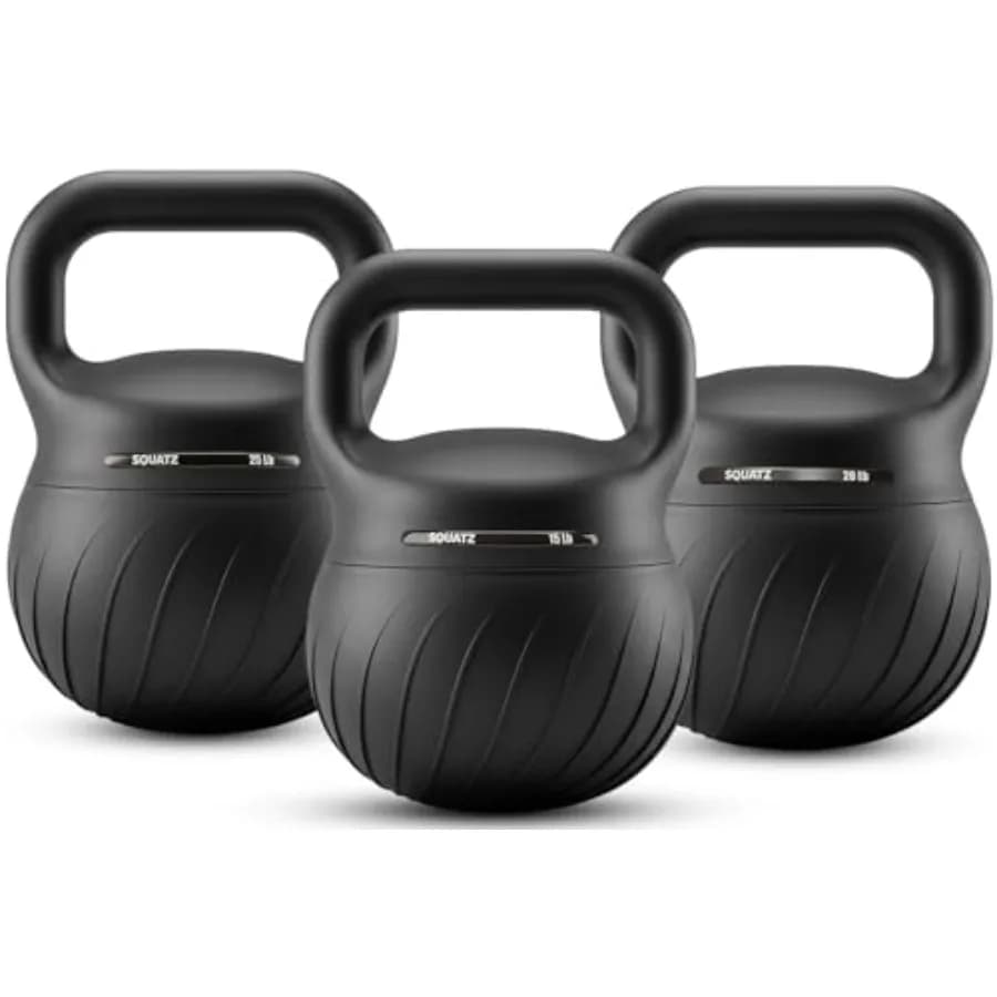Set of Kettlebell Soft for Home Strength Training - Kettlebell Set with Ammortized Base and Larga Grip, Safe Design for Flooring