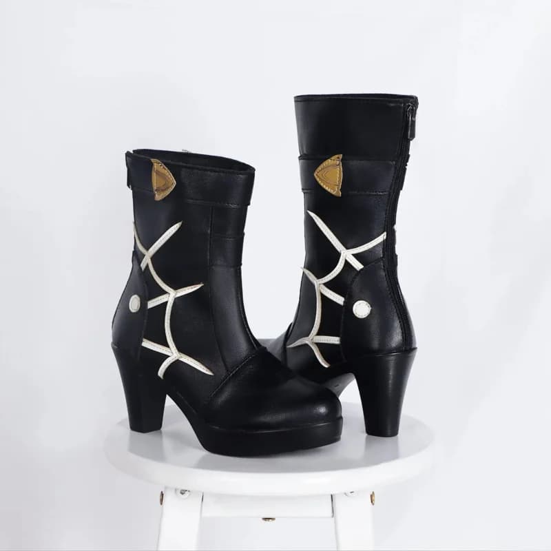 Honkai Star Rail Gioco Costume Cosplay Vestito Uniforme Kafka Accessori Puntelli Scarpe in pelle Pu, 7;k'2.s;9,