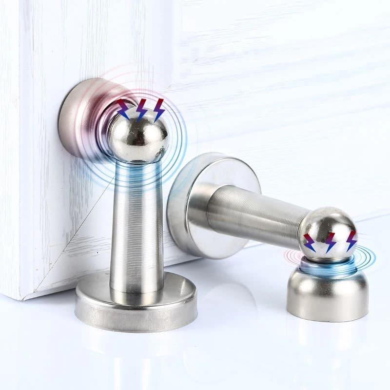 Fermaporta Anti-collisione 304 in acciaio inox magnetico fermaporta maniglia di cattura paraurti muto Anti-Shock protezione Wall Pad