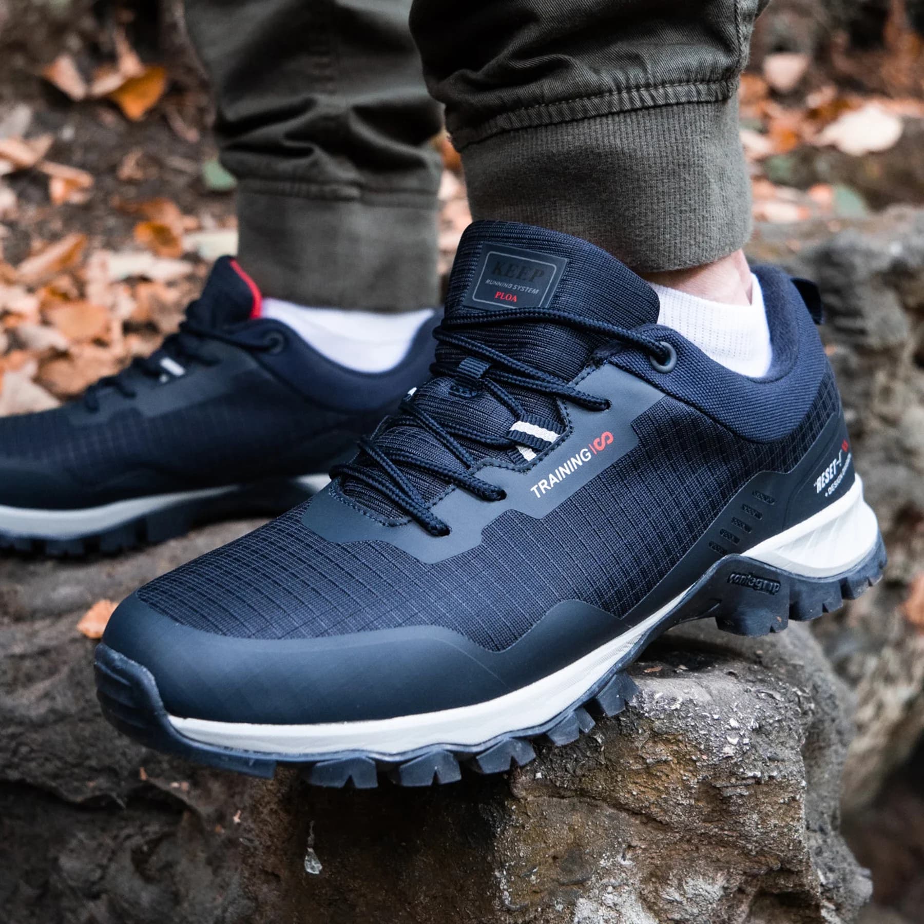 Scarpe da trekking da uomo Baasploa, nuove scarpe da arrampicata impermeabili, antiscivolo e resistenti all'usura, sneakers casual da uomo con lacci.