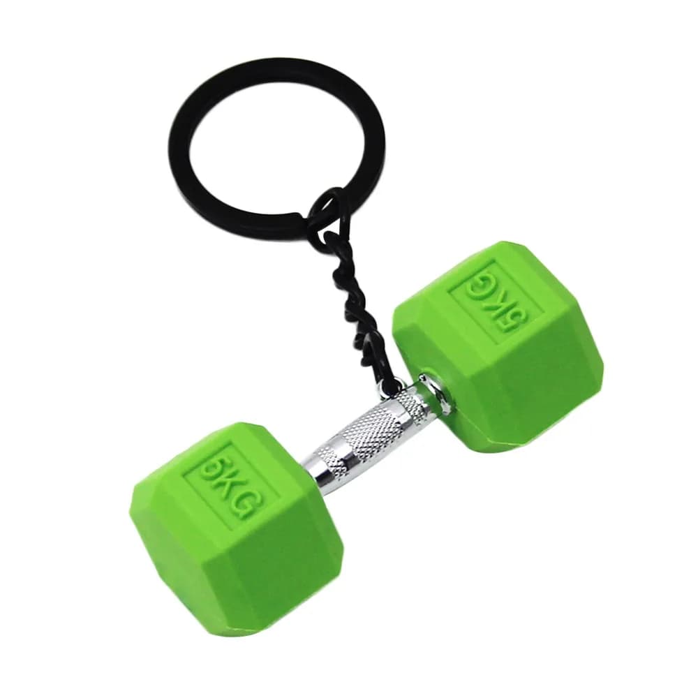 Gym Gifts: Fai-da-te keyring with Balancing, Kettlebell pendant for Gym Lovers, Handlebar Shape PVC pendants, Accessories for Bags and Jewelry