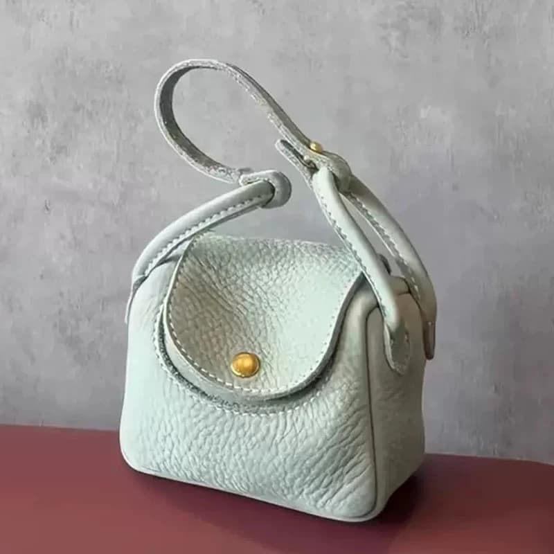 Borse Mini Box Super Carine di Tendenza per Donna, Borse a Spalla di Lusso Firmate 2026 Nuove in PU con Manico Superiore e Catena a Bottone