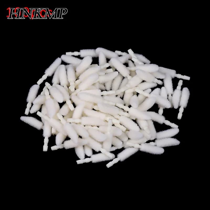 100 pcs disposable makeup cosmetic lip brush head cotton makeup tool cosmetic eye shadow lip gloss brush tools for makeup head