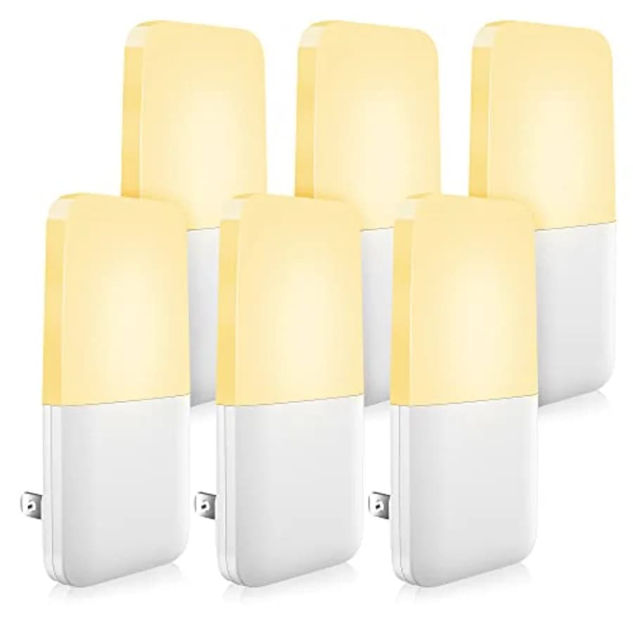 Plug in Night Light, Warm White LED Nightlights with Smart Dusk to Dawn Sensor for,Nursery, Ideal for Bedroom, Bathroom, Hallwa