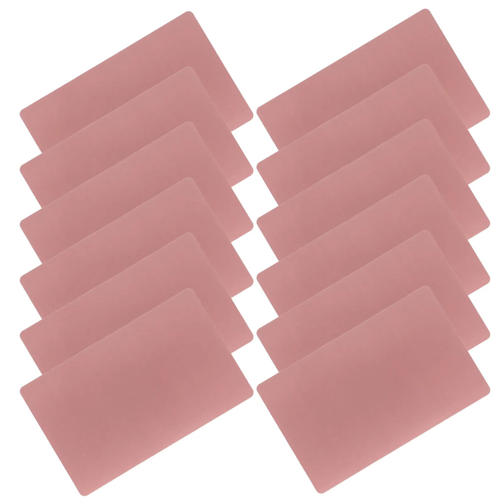 100Pcs Sublimatable Aluminum Business Card Blanks Rose Gold 0.2mm Thick 3.4x2.1 Inch Double-Sided Metal Blanks Laser Engraving