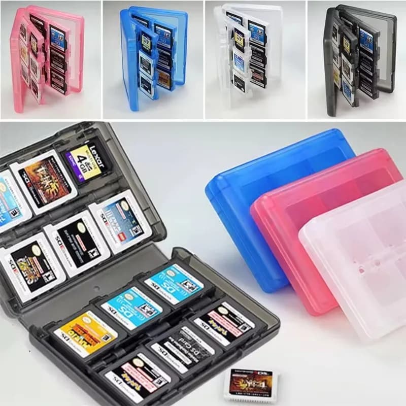 Custodia per carte da gioco 28 in 1 compatibile per Nintendo Switch 3DS/3DS/DSi/DSi XL/DSi LL/DS/DS Lite Supporto per scatola di immagazzinaggio per cartuccia 2025