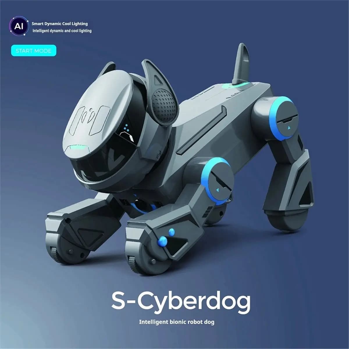 update. Ai Smart Robot Dog Gesture Touch Remote Control Bluetooth Speaker Song Programmable Cool Lighting Toy for Kids Aged 6+