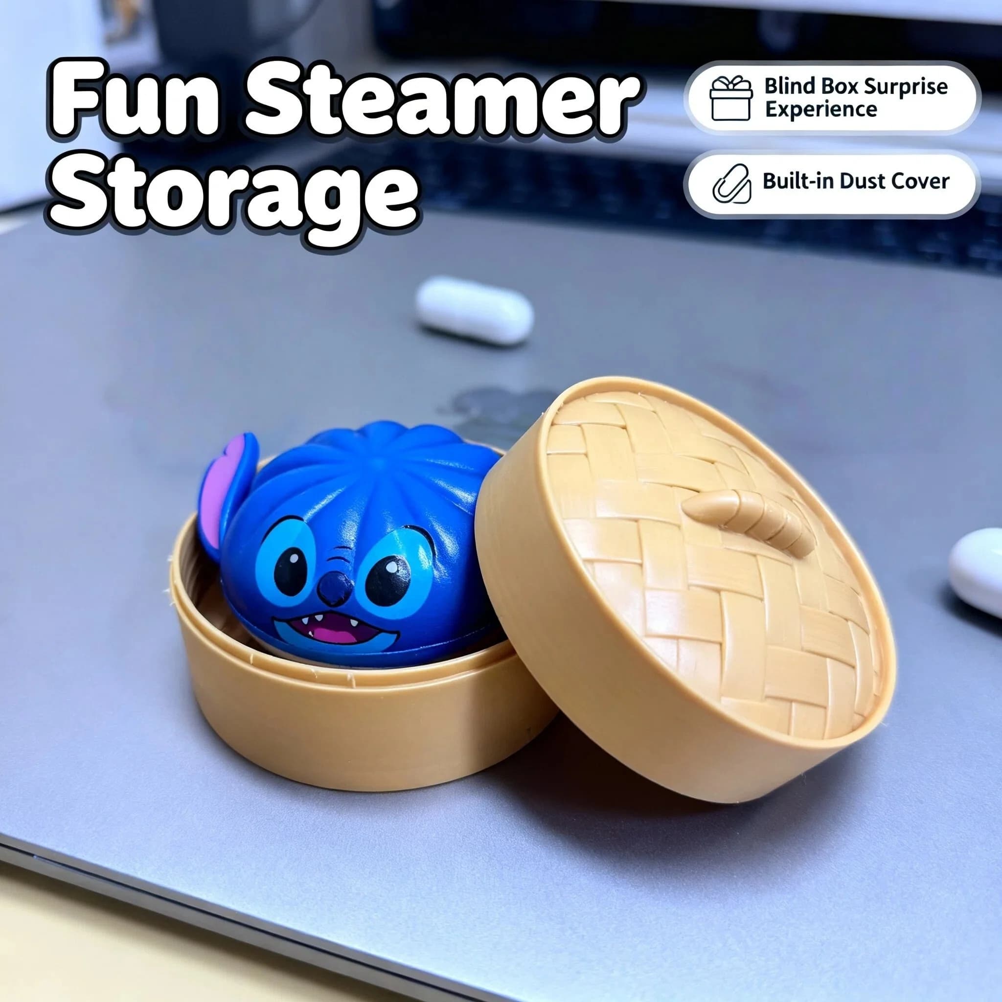 Giocattolo Squishy Disney Stitch, simpatico giocattolo antistress a forma di cartone animato, portatile, per l'ufficio, intrattenimento, fidget toy, mini regalo per bambini e adulti