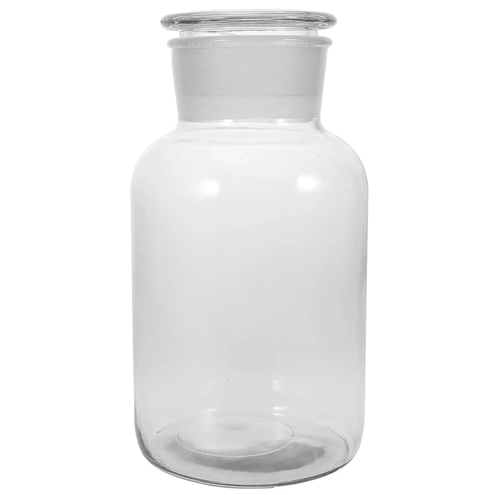 Large Glass Food Storage Jar Airtight Sealed Clear Wide Mouth Canister for Coffee Sugar Cookies Candy Pantry Storage Container