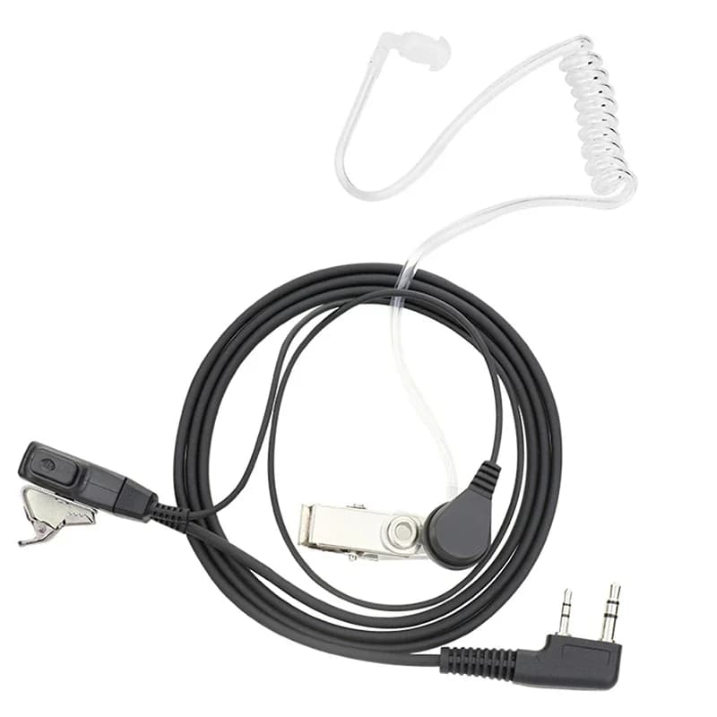 Baofeng Covert Acustic Air Tube Mic Microfono Auricolare Cuffia per Kenwood Walkie Talkie Radio