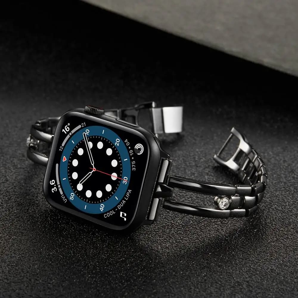 Luxury bracelet For Apple Watch band link women Series 8/7/6/10/9 40mm 41mm 38mm 42mm 44mm 45mm 46mm Strap