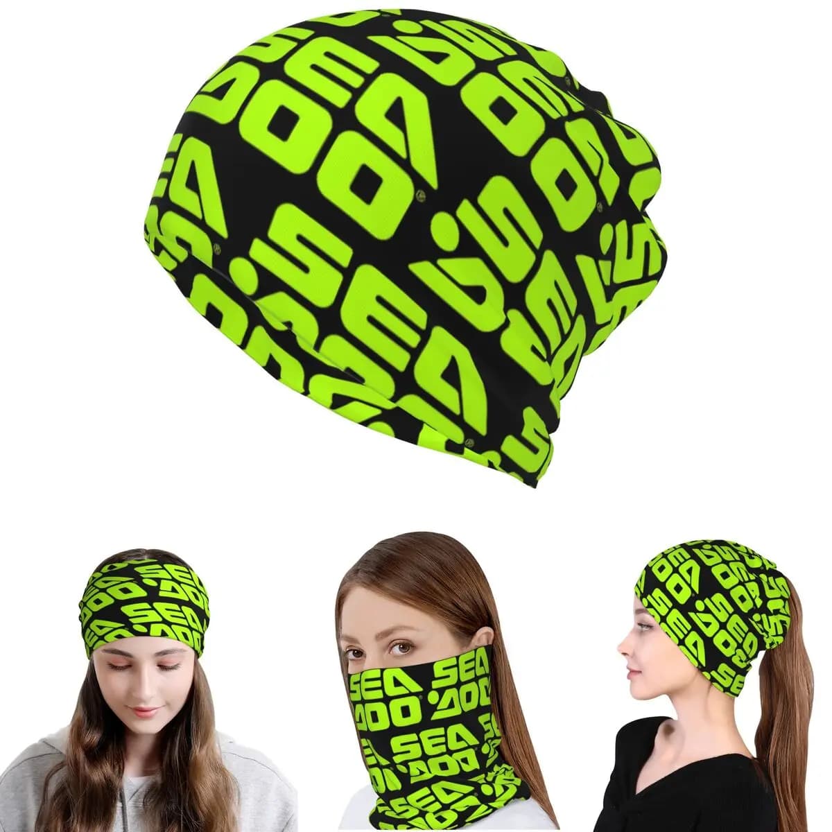 Sea Doo Team Rxt Brt Marine Bandana Neck Gaiter Wrap Mask Scarf Multifunction Headband Beanies Hat for Men Women Adult Windproof
