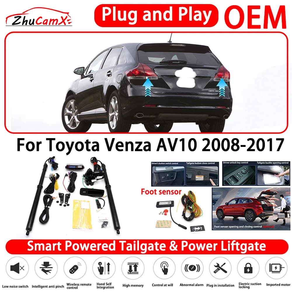for Toyota Venza AV10 2008-2017 OEM Smart Powered Tailgate Power Liftgate Automatic Rear Trunk Tailgate Actuator Plug and Play