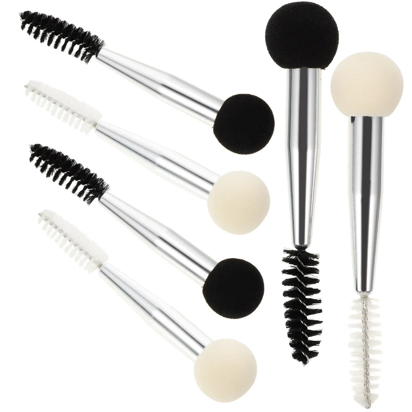 Set of 6 Sponges Double Toe Trick for Fondotinta, Correttore, Pomata Sopracciglia and Mascara - Tool for an Easy Application and an Impeccable Result