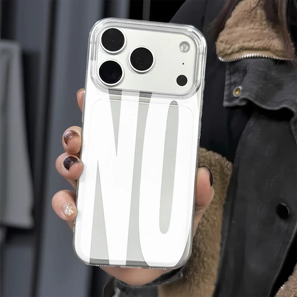YES Or NO Phone Case for IPhone 17 16 15 14 13 12 11 Pro Max 13 12 17Air 16 Plus Shockproof Soft Clear Cases Coque