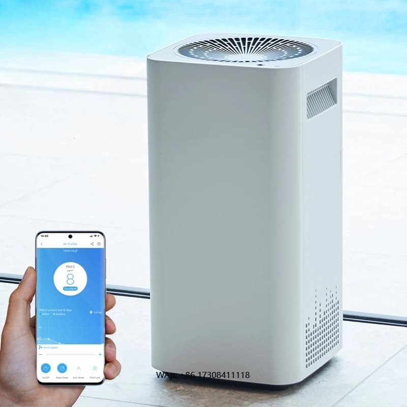 Purificatore automatico dei sensori dell'aria della macchina per la purificazione dell'aria con app