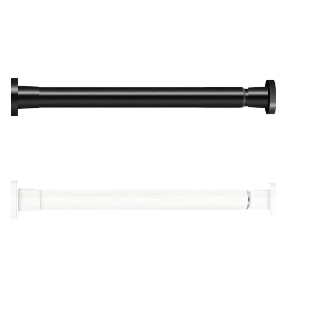 Metal Telescopic Door Curtain Rod Adjustable Length Multi-functional Spring Curtain Rod No Drilling Shower Curtain Pole