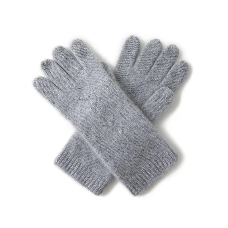 Guanti Versatili da Donna in Jacquard a Doppio Filo, Spessi e Caldi, con Dita Separabili, alla Moda, con Lacci, a Cinque Dita, Lavorati a Maglia per Esterni