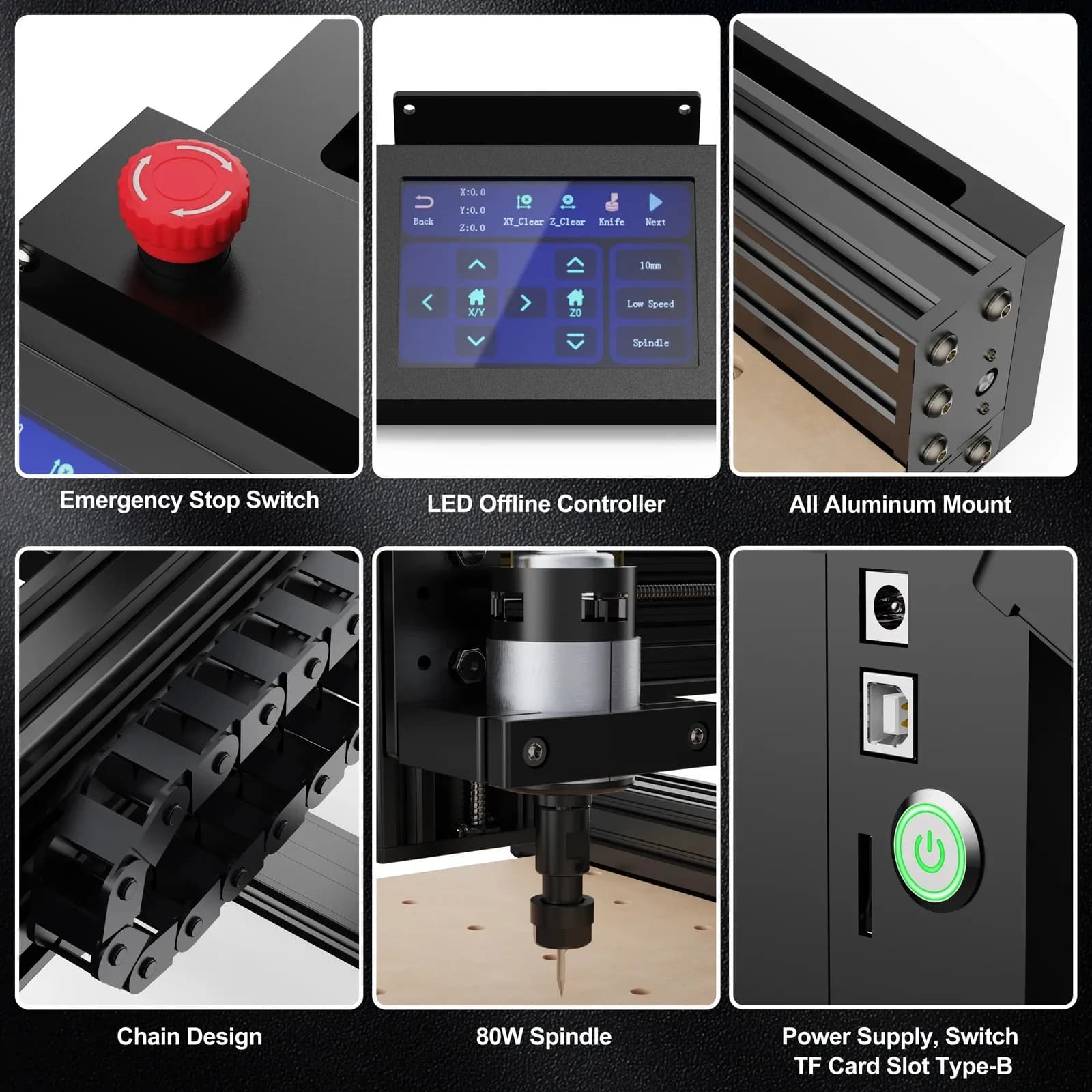 Offerta Speciale: Macchina CNC Two Trees TTC 450 Mini 2 in 1, Macchina Laser per Incisione e Taglio CNC del Legno