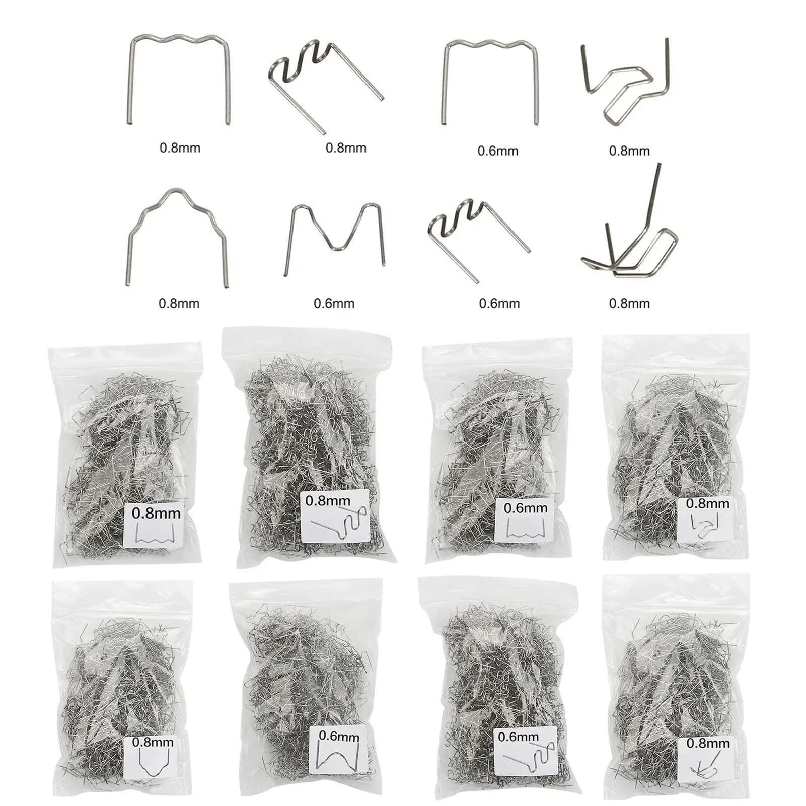 800 pz Automotive plastica riparazione saldatura chiodo Standard Pre Cut Wave Staples paraurti carrozzeria riparazioni macchina saldatura cucitrice a caldo