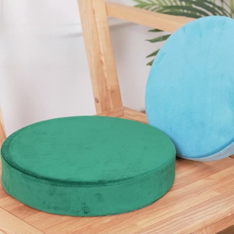 Multi-color Round Velvet Chair Cushion Back Pillow Meditation Kneeling Floor Cushion Velvet Seat Cushion Futon Floor Pouf Pad