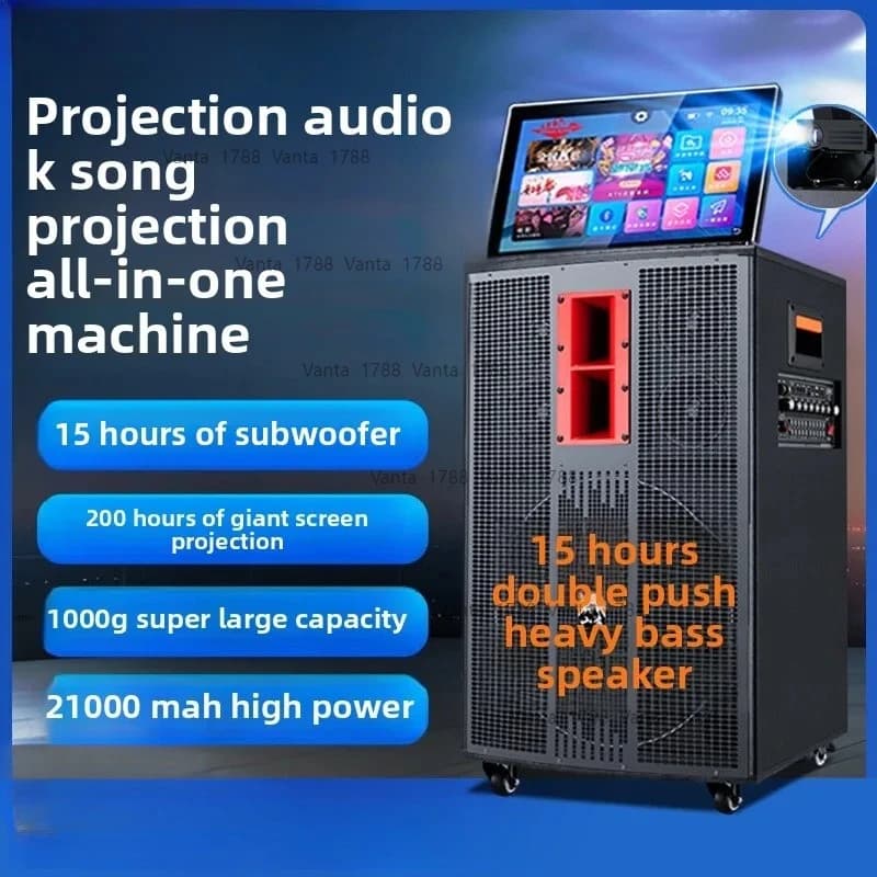 Shanling 2025 nuovo altoparlante di proiezione Karaoke macchina all-in-one per la casa che ordina canzoni stereo per la danza quadrata all'aperto