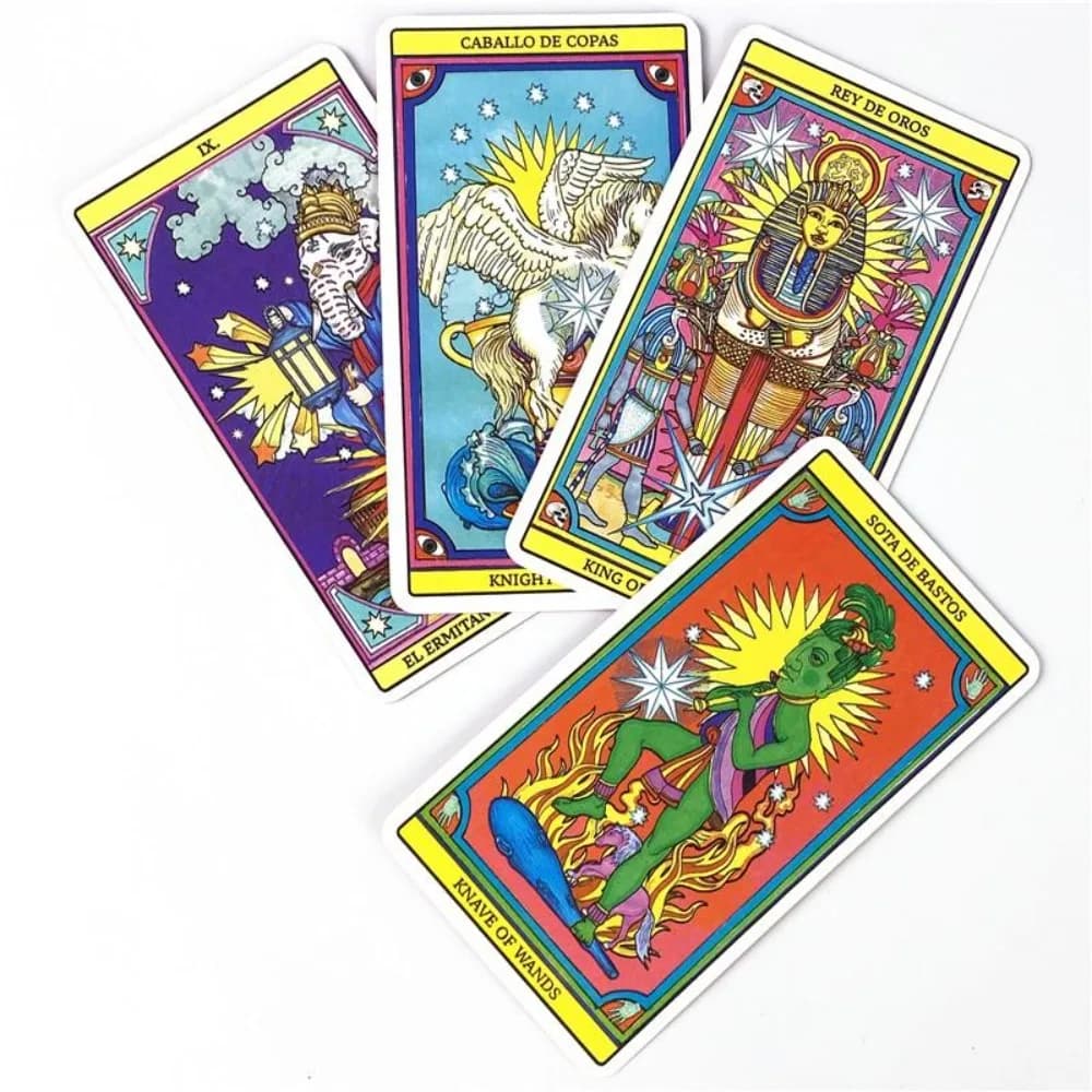 Carte dei tarocchi Oracle Tarocchi De El Dios De Los Tres Three Gods Tarocchi Mazzo di tarocchi Carte da gioco